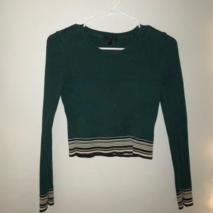 Green top shop sweater